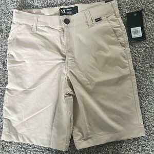 Hurley Boys Tan Flat Front Shorts